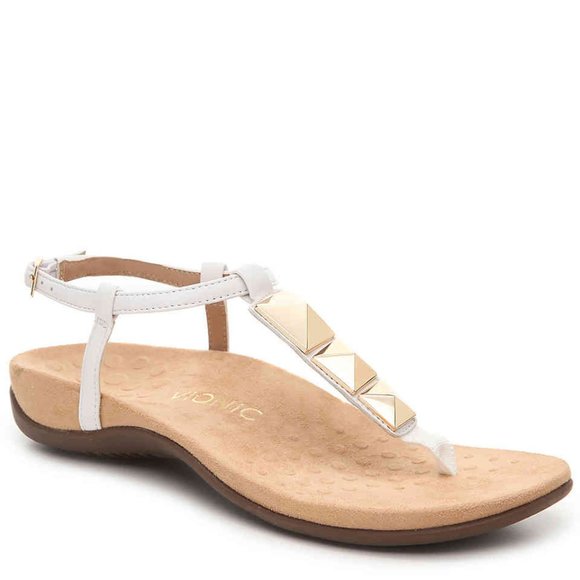 Vionic Shoes - Vionic Rest Nala Comfort Orthaheel T Strap Sandal White Size 9